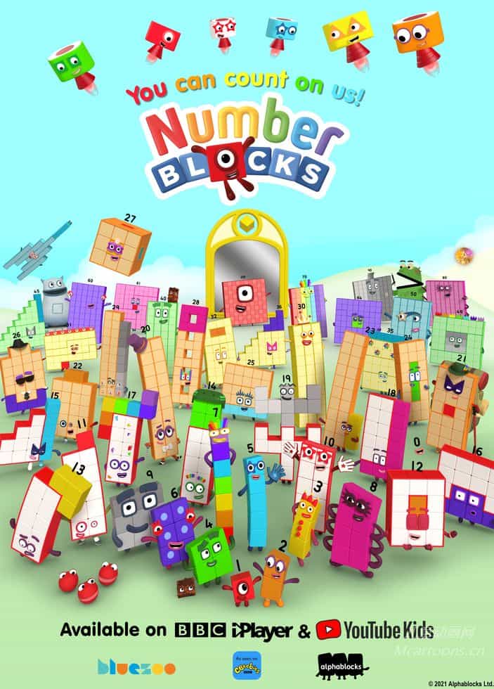 英国儿童早教动画片《方块数数乐 Numberblocks》第1-5季全120集 英语英字 官方纯净无水印版 1080P/MKV/13.6G 动画片数字积木下载-儿童动画网